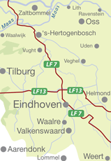 Radkarten mit Knotenpunkten - 18 Kempenland